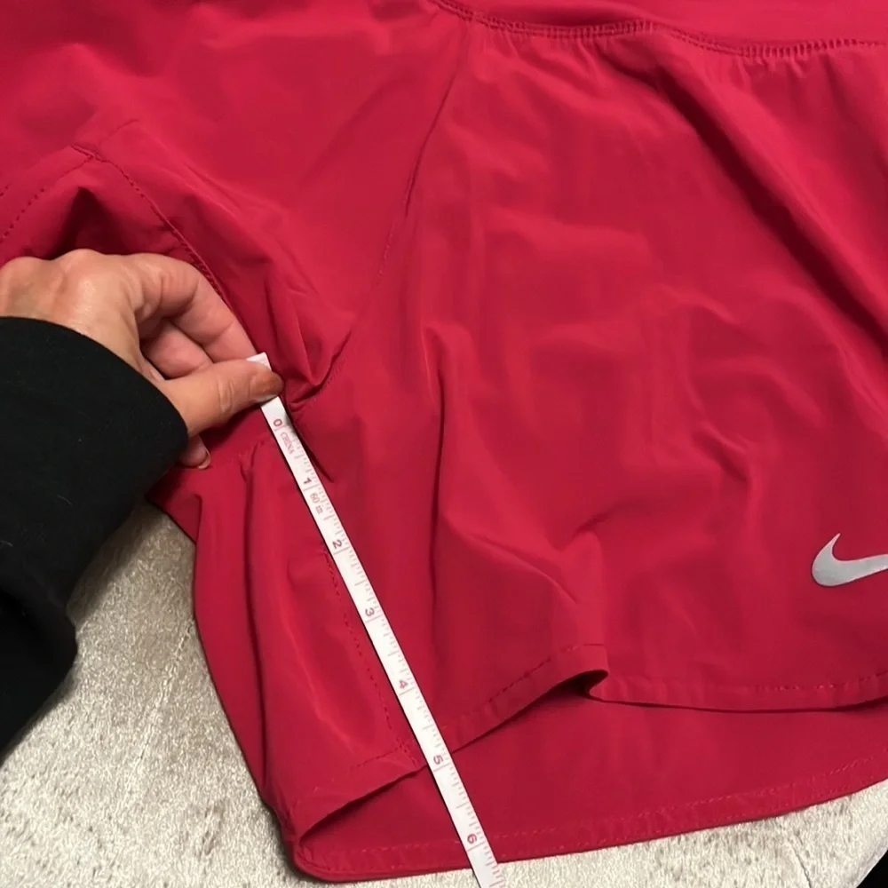 Nike raspberry colored Dri-Fit running shorts, medium, new